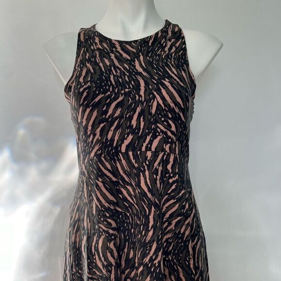 Athleta ABSTRACTION BLACK SLEEVELESS SANTORINI THERA DRESS - Picture 9 of 11